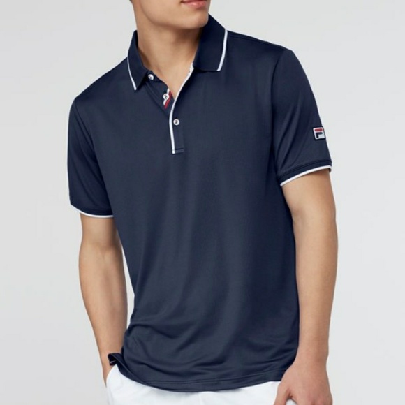 Fila Other - 《NWT》Fila Heritage Mesh Tennis Polo
(small) Navy